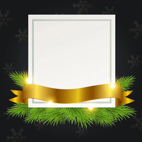 Decorative Christmas frame — Stock Vector