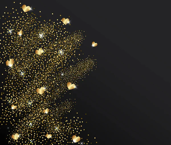 Fond paillettes dorées — Image vectorielle