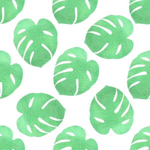 Green tropical pattern — Stock Vector