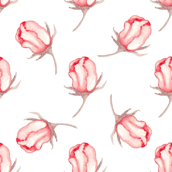 Muster mit roten Rosen — Stockfoto