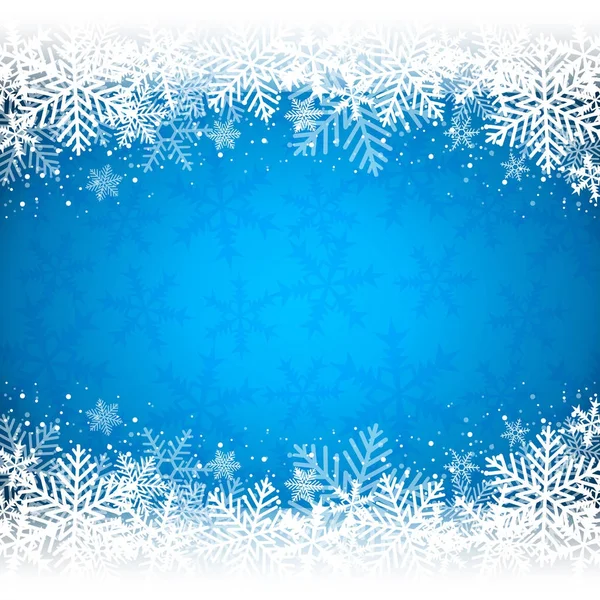 Decorative blue Christmas background — Stock Vector