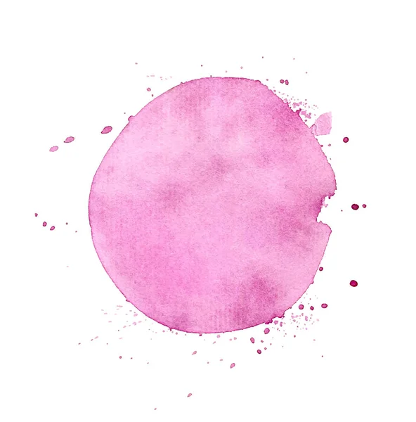 Texture vectorielle aquarelle ronde rose — Image vectorielle