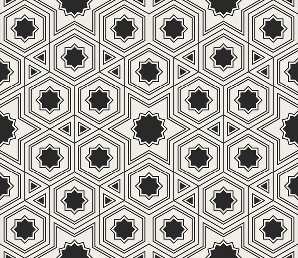 Decorative geometrical seamless pattern. — Stock Vector