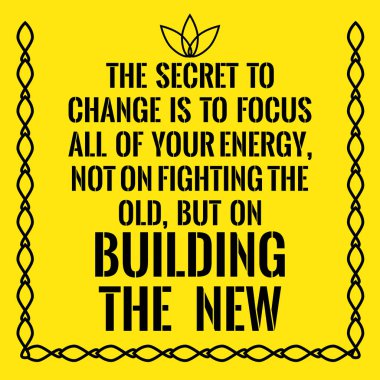 Motivasyonel teklif. Gizli değiştirmek için tüm odaklanmaktır,