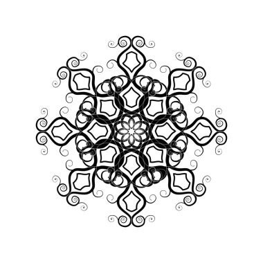 Dekoratif yuvarlak çiçek desenli. Vintage elemanları ile süsleme 