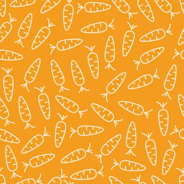 Carotte orange motif sans couture — Image vectorielle