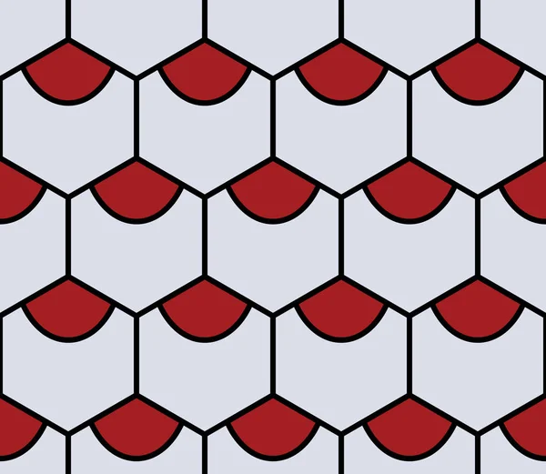 Gris hexaedro patrón sin costura — Vector de stock