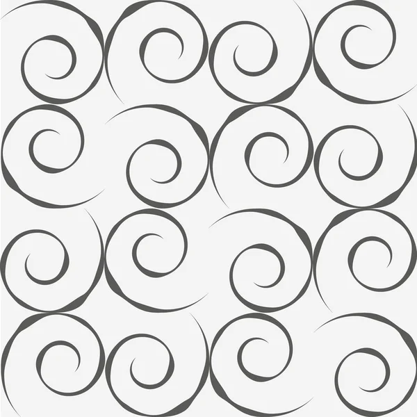 Grey spirals seamless pattern — Stock Vector