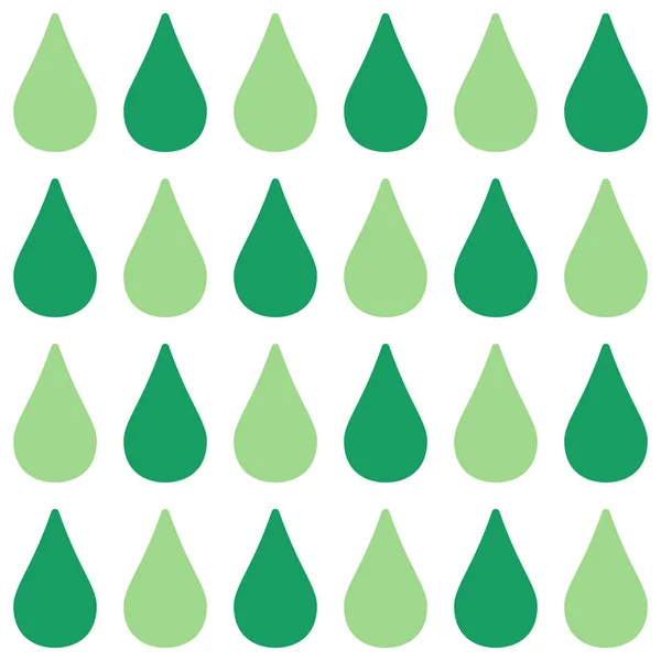 Seamless pattern with green drops — Stock Vector