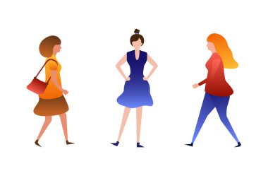 Ağaç vektörü kadınların kümesi