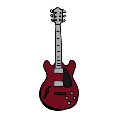el çekilmiş elektro gitar