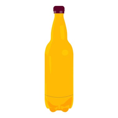 Vektör sarı plastik şişe