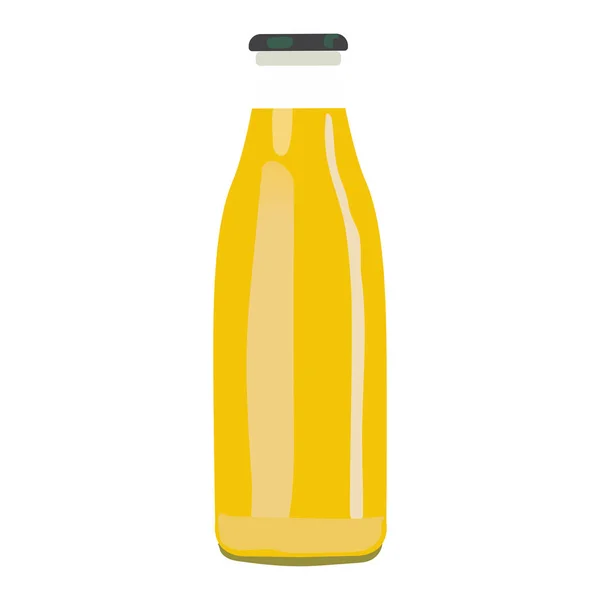 Glass bottle of juice — Stock Vector