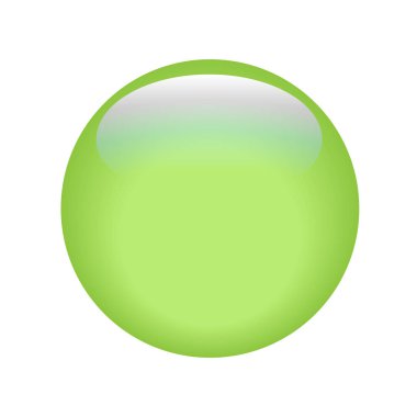 3D yeşil düğmeye vektör