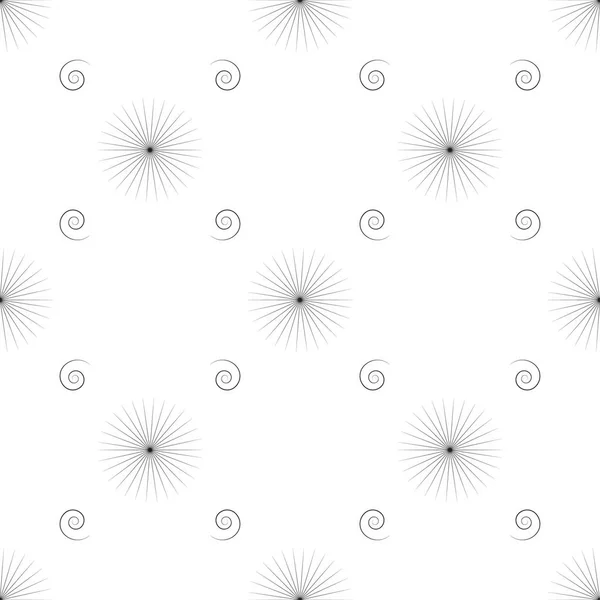 Dandelions ve helix ile beyaz vektör arka plan