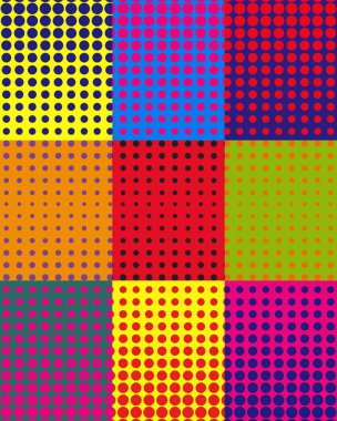 Renkli popüler sanat arka planda renkleri od Andy Warhal