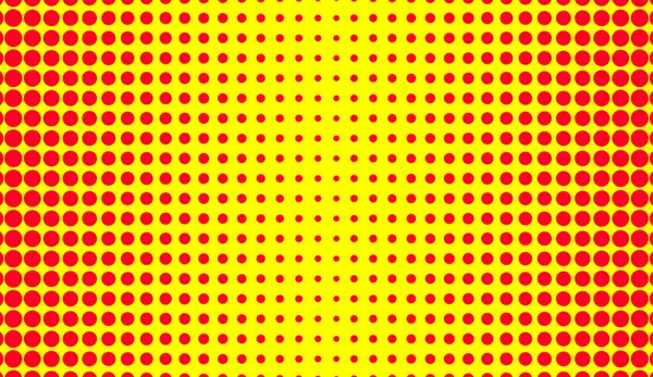 ベクトルの黄色と赤の Pop アートの背景 — ストックベクタ