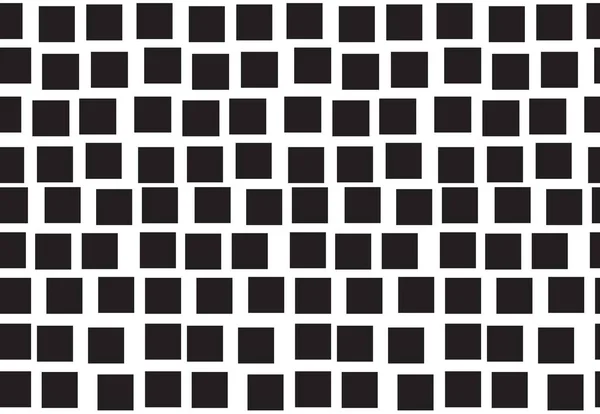 Черно Белый Векторный Бесшовный Узор Квадратами — стоковый вектор