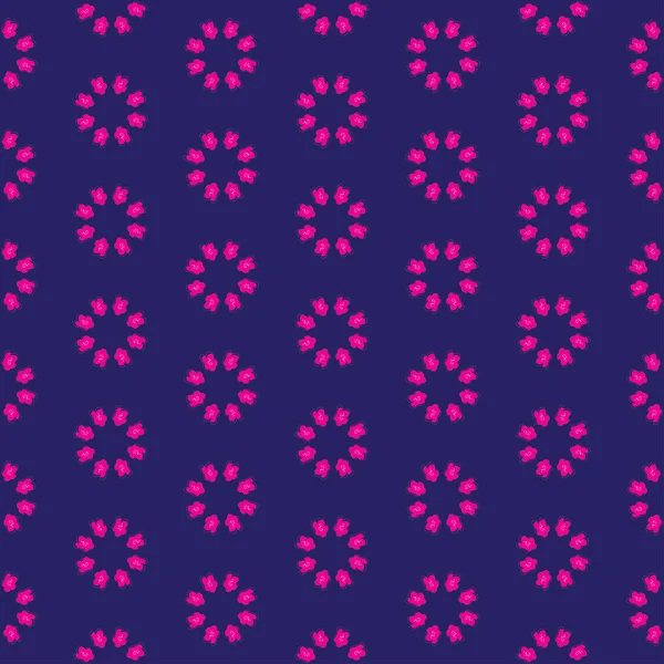 Motif Vectoriel Sans Couture Avec Petites Fleurs Roses — Image vectorielle
