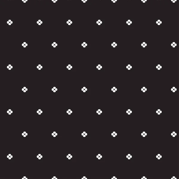 Fond Sans Couture Noir Avec Forme Symbole Fleur Quadrille — Image vectorielle