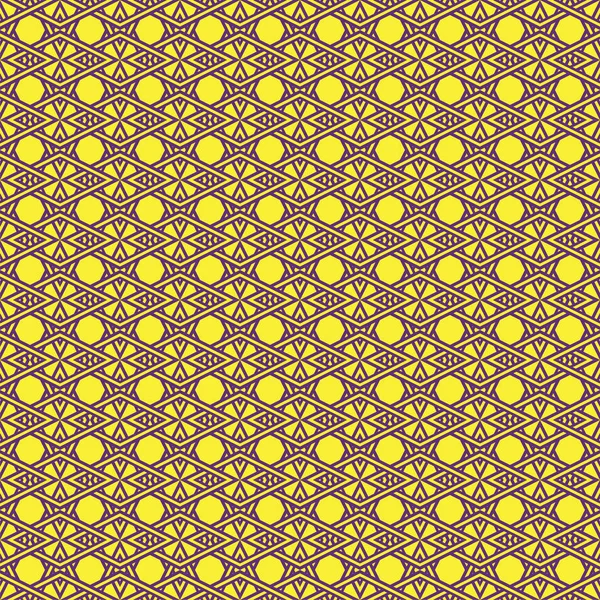 Fondo Sin Costura Vector Geométrico Azul Amarillo — Vector de stock