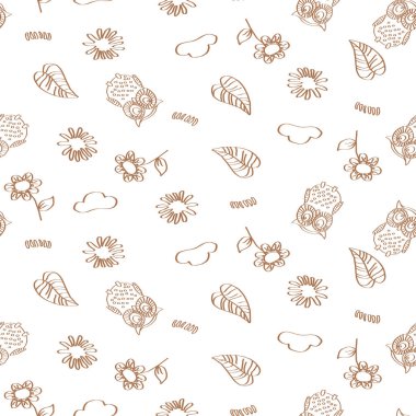 Ağ ya da ambalaj için beyaz, pürüzsüz desen. Beyaz arkaplanda karalama çizimleri