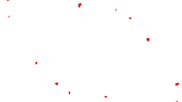 闪烁的粒子网背景 红色颗粒的白色背景 — 图库视频影像
