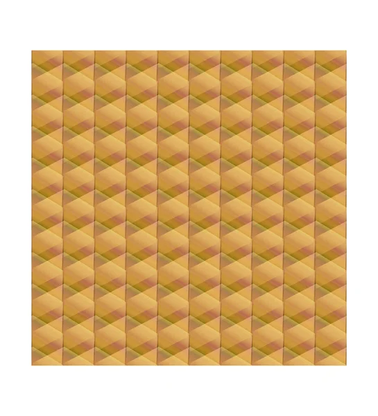 Vector golden color seamless texture. 3d tile web background — ストックベクタ