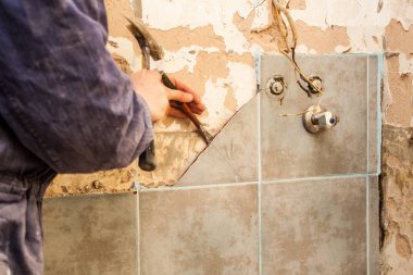 Düz yenileme, seramik, bathr eski kiremit soymaktan ana