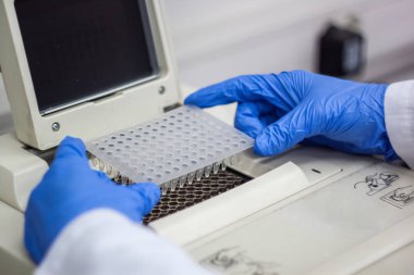 Bilim adamı ya da araştırmacı veya doktora öğrencisi dna örnekleri pcr koymak 