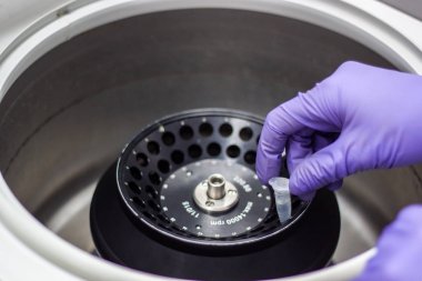 Araştırmacı veya bir biotechnolog çalışan bilim adamı ya da doktora öğrencisi