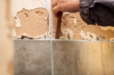 Düz yenileme, seramik, bathr eski kiremit soymaktan ana