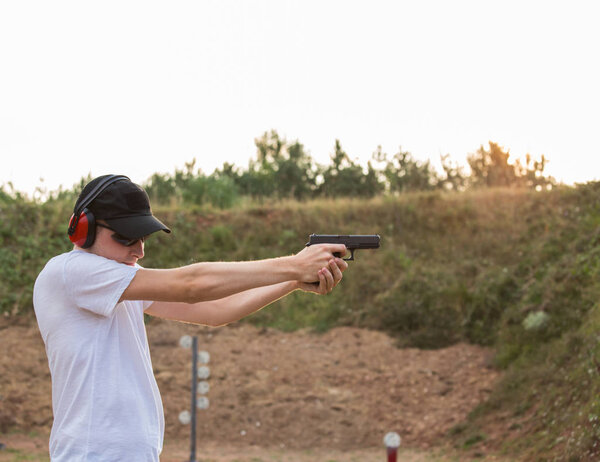 Military personnel training outside with special forces and poli