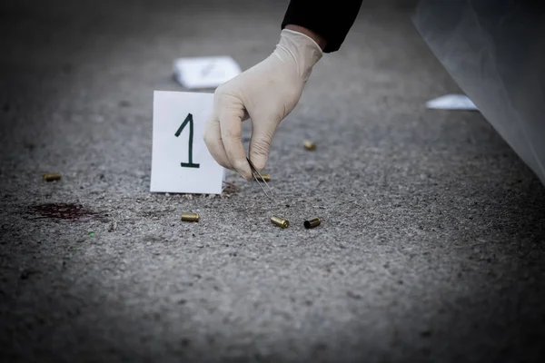 Suç mahalli, cinayet, soruşturma, çekim hizmet e hortumlar