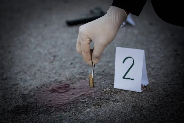 Suç mahalli, cinayet, soruşturma, çekim hizmet e hortumlar