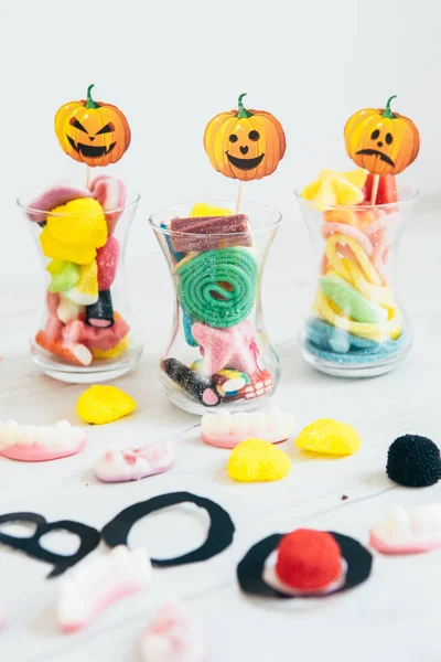 Halloween świąteczne słodycze i cukierki — Zdjęcie stockowe