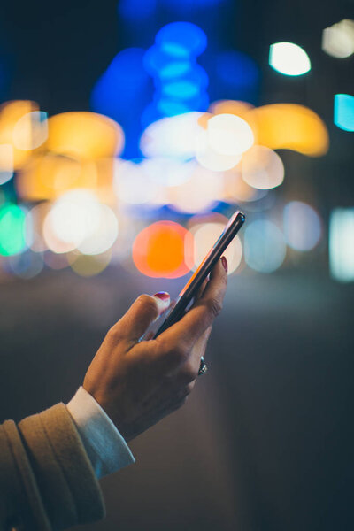 Woman using mobile phone