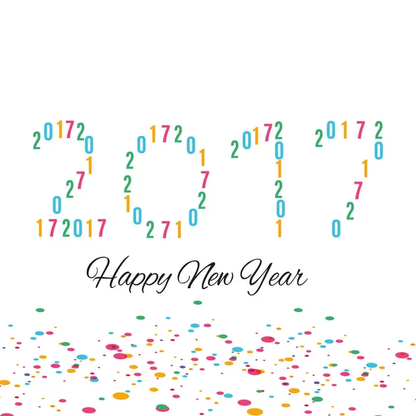 Happy new year 2017 — Stock Vector