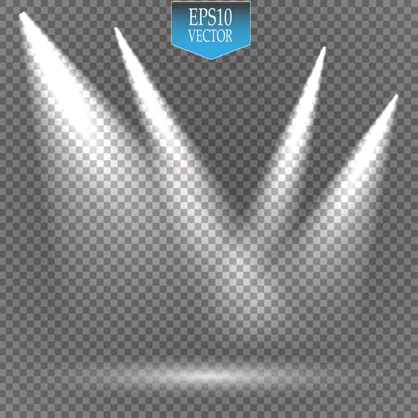 Vektör projektör. Sahne. Işık efektleri