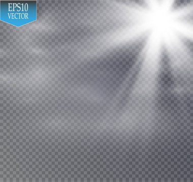 Yıldız ve sis ya da şeffaf bir arka plan üzerinde duman