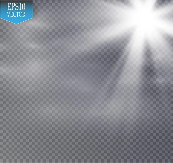 Yıldız ve sis ya da şeffaf bir arka plan üzerinde duman