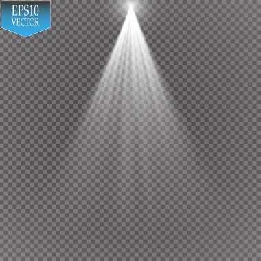 Vektör Spot ışıkları. Sahne. Işık Efektleri. Sihirli kavram