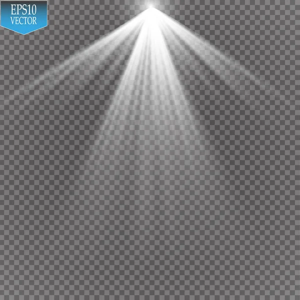 Vektör projektör. Sahne. Işık efektleri