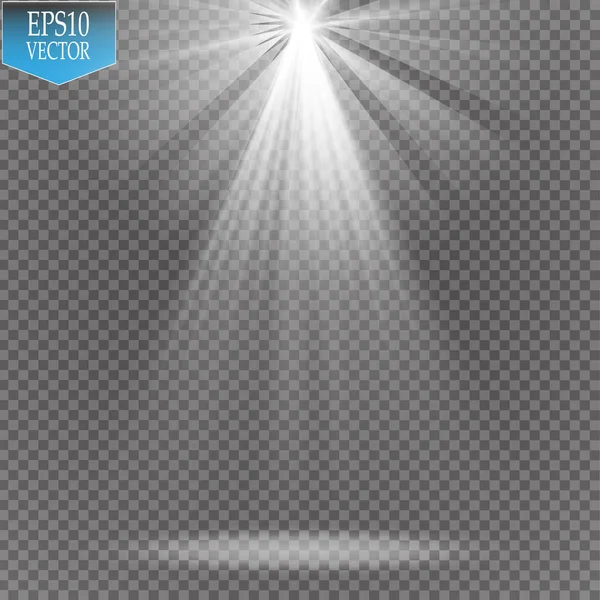 Vektör projektör. Sahne. Işık efektleri