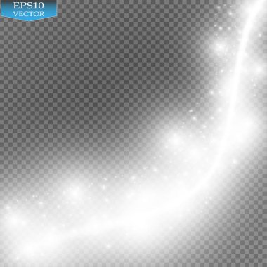 Soyut vektör sihirli parlayan yıldız ışığı efekti neon ile eğik çizgiler bulanık. Bokeh ile parlak toz yıldız iz.