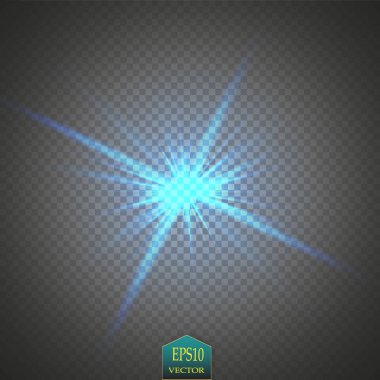 Parlak ışık efektlerinden oluşan yaratıcı bir konsept vektör kümesi siyah arka planda izole edilmiş kıvılcımlarla parlar. Resim tasarımı için, Noel kutlaması için pankart, sihirli ışık ışını