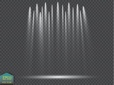 Vektör projektör. Sahne. Işık efektleri