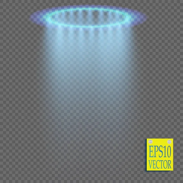 Saydam bir arka plan şeffaf mavi ligthy etkiler. Sahne ışıkları, işaret fişeği, patlama ve yıldız.