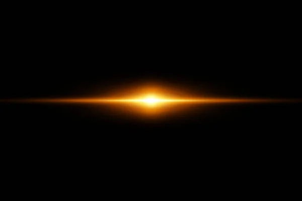Абстрактные линии золотых огней на прозрачной векторной иллюстрации фона. Яркая вспышка света на линии — стоковый вектор