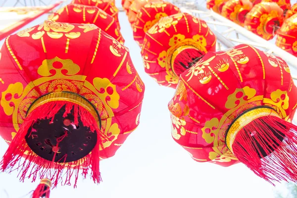 Lanternes Chinoises Sont Souvent Trouvés Dans Nouvel Chinois — Photo